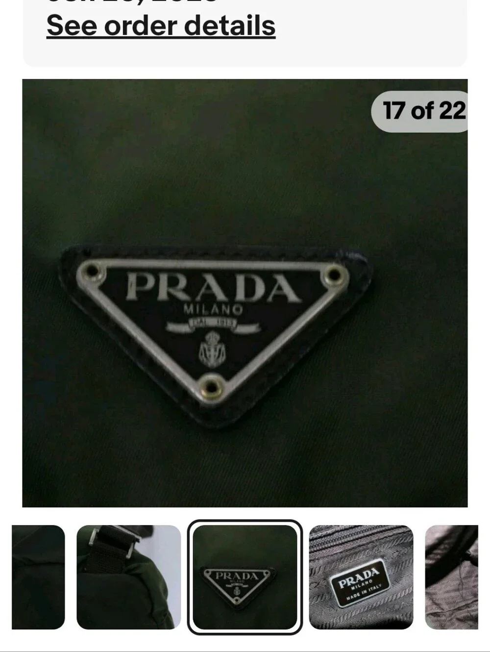 Prada Olive Green Khaki Nylon Backpack - Luxury Men’s/ Womens Bag Hp 🔥🔥🔥🔥